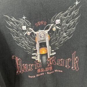 Rock hard Rock Cafe NIAGRA FALLS NY black XL Vtg 1971 t shirt  Very Good Cond